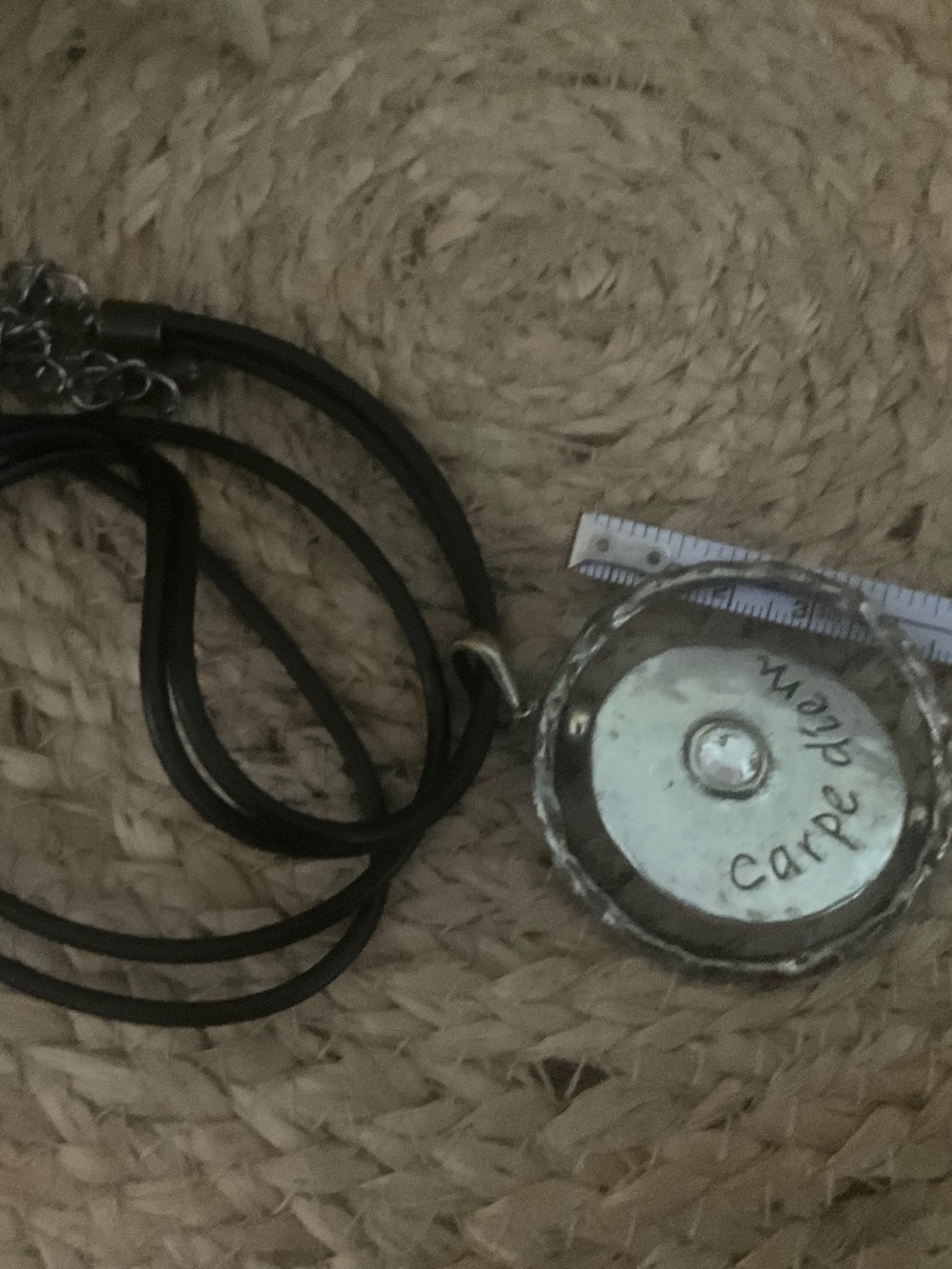 Chico’s “Carpe Diem” silver pendant EUC